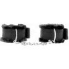 Kink - Furry Lined Wrist Restraints Black Adjustable 17-31 cm X 7 cm Kink - Furry Lined Wrist Restraints Black Adjustable 17-31 cm X 7 cm