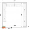 TEFCOLD Panely ke stavebnicovým boxům 80 mm | CR 300x300x220 WD TEFCOLD Panely ke stavebnicovým boxům 80 mm | CR 300x300x220 WD