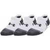 Detské ponožky Under Armour, PERFORMANCE TECH 3PK Biela,tmavo sivá, S Detské ponožky Under Armour, PERFORMANCE TECH 3PK Biela,tmavo sivá, S