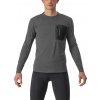 Castelli Unlimited Merino LS, Dark gray/ Black Veľkosť: XL Pánske tričko s dlhým rukávom určené pre gravel a traily Castelli Unlimited Merino LS, Dark gray/ Black Veľkosť: XL Pánske tričko s dlhým rukávom určené pre gravel a traily