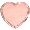 PartyDeco TANIERE srdce rose gold 21x19cm PartyDeco TANIERE srdce rose gold 21x19cm