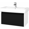Dreja Kúpeľňová skrinka BONO SZZ 80 (umývadlo Q) - N01 Biela lesk / Úchytka T33 - čierna mat / N03 Graphite Dreja Kúpeľňová skrinka BONO SZZ 80 (umývadlo Q) - N01 Biela lesk / Úchytka T33 - čierna mat / N03 Graphite