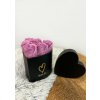 Darček pre ženy - Flower box With love Black-lila Darček pre ženy - Flower box With love Black-lila