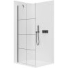 CERANO - Sprchová zástena Walk-in Onyx YL/P - 8 mm - čierna matná, industriálne sklo - 90x200 cm CERANO - Sprchová zástena Walk-in Onyx YL/P - 8 mm - čierna matná, industriálne sklo - 90x200 cm