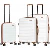 Cestovné kufre set 3ks MADISSON S, M, L 213 L biela Cestovné kufre set 3ks MADISSON S, M, L 213 L biela