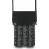 Lacoste PVC Blend Monogram Metal Logo Kapsa na Telefon XL Black Lacoste PVC Blend Monogram Metal Logo Kapsa na Telefon XL Black