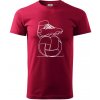Futbalová lopta kopačka jedným ťahom - Klasické pánske tričko vyššej gramáže - L ( Marlboro červená ) Futbalová lopta kopačka jedným ťahom - Klasické pánske tričko vyššej gramáže - L ( Marlboro červená )