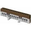 ORNO Zbernica na DIN lištu izolovaná hnedá IP20, mostík hnedý L15 15x16mm2 ORNO Zbernica na DIN lištu izolovaná hnedá IP20, mostík hnedý L15 15x16mm2