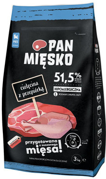 Pan Miesko Teľacie s prepeličím 3 kg