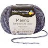 Vlna na pletenie SCHACHENMAYR MERINO Extrafine Color 120 00496 modrá sivá čierna Vlna na pletenie SCHACHENMAYR MERINO Extrafine Color 120 00496 modrá sivá čierna