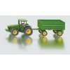 SIKU Farmer - traktor John Deere s vlekom, 1:50 SIKU Farmer - traktor John Deere s vlekom, 1:50