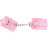 Kink - Fur Lined Wrist Restraints Pink With Pink Belt Adjustable 17-29 cm X 6 cm Kink - Fur Lined Wrist Restraints Pink With Pink Belt Adjustable 17-29 cm X 6 cm