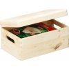 Zeller Drevený úložný box s vekom 30 x 20 cm borovicové drevo Zeller Drevený úložný box s vekom 30 x 20 cm borovicové drevo