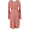 Bellybutton tehotenské šaty po kolená dlhý rukáv červené, veľkosť L Bellybutton tehotenské šaty po kolená dlhý rukáv červené, veľkosť L