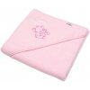 Detská froté osuška s výšivkou a kapucňou New Baby 80x80 ružová sloník Detská froté osuška s výšivkou a kapucňou New Baby 80x80 ružová sloník