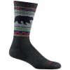 Darn Tough pánske ponožky Vangrizzle Boot Midweight With Cushion sivá/ čierna