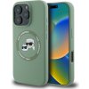 Karl Lagerfeld puzdro gumené Apple iPhone 16 Pro KLHMP16LSKCHTCA zelené