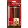 Koh-i-noor Mondeluz 3722/12 Umělecké pastelky, hnědá řada, v plechovém pouzdře 12 ks Koh-i-noor Mondeluz 3722/12 Umělecké pastelky, hnědá řada, v plechovém pouzdře 12 ks