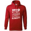 1972 v kocke - Mikina pánska Cape s kapucňou - 4XL ( Červená ) 1972 v kocke - Mikina pánska Cape s kapucňou - 4XL ( Červená )
