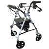 Rehafund Rf-610/s chodítko 4-kolesové pre seniorov sivé