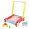 Bigjigs Baby Drevené kocky vo vozíku Bigjigs Baby Drevené kocky vo vozíku