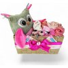 BabyTorta plienková torta darčekový kôš box pre bábätko RUŽOVÁ SOVA (video) BabyTorta plienková torta darčekový kôš box pre bábätko RUŽOVÁ SOVA (video)