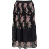 Plisovaná sukňa s čipkou Tamaris, čierna Plisovaná sukňa s čipkou Tamaris, čierna