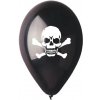 Latexový balónik pirátska lebka - čierny 30 cm Latexový balónik pirátska lebka - čierny 30 cm