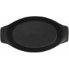 RAK Porcelain Tanier oválny s rúčkou 42 cl, čierna NFOPOD25BK-24