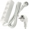 Predlžovací Kábel do zásuvky Berge 3 m, 4 ks zásuviek, biely Predlžovací Kábel do zásuvky Berge 3 m, 4 ks zásuviek, biely