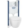 Grohe Solido - Set predstenovej inštalácie, klozetu Euro Ceramic, dosky SoftClose a tlačidla Arena Cosmopolitan, Triple Vortex, chróm 102517SH00 Grohe Solido - Set predstenovej inštalácie, klozetu Euro Ceramic, dosky SoftClose a tlačidla Arena Cosmopolitan, Triple Vortex, chróm 102517SH00