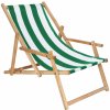 Springos Plážová stolička pásiková DC006