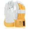 Kombinované rukavice ARDONSAFETY/ELTON 10,5/XL-2XL - s predajnou etiketou Bavlna / Polyester Vystužená Suché Kombinované Hovädzia štiepenka