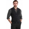 Čierna pánska štruktúrovaná vesta slim fit Ombre OM-BLZV-0146 V1 veľ. XL Čierna pánska štruktúrovaná vesta slim fit Ombre OM-BLZV-0146 V1 veľ. XL