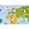 Adam Toys edukačná vkladačka s úchytmi mapa sveta