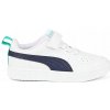 Detské športové topánky biele na suchý zips Puma Rickie 38583632 32 Detské športové topánky biele na suchý zips Puma Rickie 38583632 32