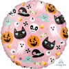 Amscan Fóliový balón zábavný Halloween - ružový 43 cm Amscan Fóliový balón zábavný Halloween - ružový 43 cm