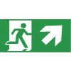 Piktogramy DS 300x150 pre rám DS E6 - Exit nahoru doprava Piktogramy DS 300x150 pre rám DS E6 - Exit nahoru doprava