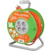 Predlžovačka PS ECO LINE, 4x2p + Z, 16A, 3680W, kábel 3x1,5mm H05VV-F, 50m, oranžová. Predlžovačka PS ECO LINE, 4x2p + Z, 16A, 3680W, kábel 3x1,5mm H05VV-F, 50m, oranžová.