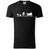 Evolution of man (supersport) - Tričko z organickej bavlny - 2XL ( Čierna ) Evolution of man (supersport) - Tričko z organickej bavlny - 2XL ( Čierna )