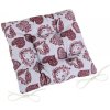 Bellatex Dita prešívaný 41/407 krajkové srdce vínové Rozmer 40x40 cm Bellatex Dita prešívaný 41/407 krajkové srdce vínové Rozmer 40x40 cm