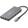 ONTEN 8v1 hub - slot na SD kartu / RJ45 / HDMI / VGA / 3,5 mm jack / USB-C / 2x USB-A na USB-C - sivý - možnosť vrátiť tovar ZADARMO do 30tich dní ONTEN 8v1 hub - slot na SD kartu / RJ45 / HDMI / VGA / 3,5 mm jack / USB-C / 2x USB-A na USB-C - sivý - možnosť vrátiť tovar ZADARMO do 30tich dní