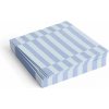 Papierové servítky Hay Pattern 33 x 33 cm bledomodré a modré pruhy, 20 ks Papierové servítky Hay Pattern 33 x 33 cm bledomodré a modré pruhy, 20 ks