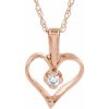 Blink-Blink Náhrdelník so srdcom z ružového zlata s diamantom 0.03 ct 5158RDZS Blink-Blink Náhrdelník so srdcom z ružového zlata s diamantom 0.03 ct 5158RDZS