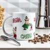 BIALETTI Italia Tricolore Omino biely keramický hrnček 315 ml