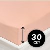 Jersey napínacie prestieradlo na vysoký matrac JR-005 Svetlo broskyňové 180 x 200 - výška 30 cm Jersey napínacie prestieradlo na vysoký matrac JR-005 Svetlo broskyňové 180 x 200 - výška 30 cm