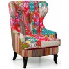 Patchwork kreslo COMFY, ušiak Patchwork kreslo COMFY, ušiak