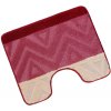 Brotex Předložka před WC 60x50cm Chevron burgundy Brotex Předložka před WC 60x50cm Chevron burgundy