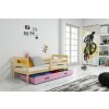 BMS Group Posteľ ERIK 1 - 200x90cm Borovica - Ružový BMS Group Posteľ ERIK 1 - 200x90cm Borovica - Ružový