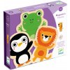 Djeco Puzzle drevené magnetky Zvieratká, 2+ Djeco Puzzle drevené magnetky Zvieratká, 2+